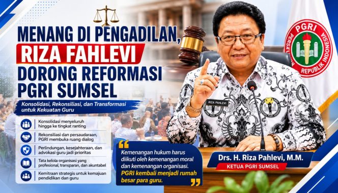 
					Menang di Pengadilan, Riza Fahlevi Dorong Reformasi PGRI Sumsel
