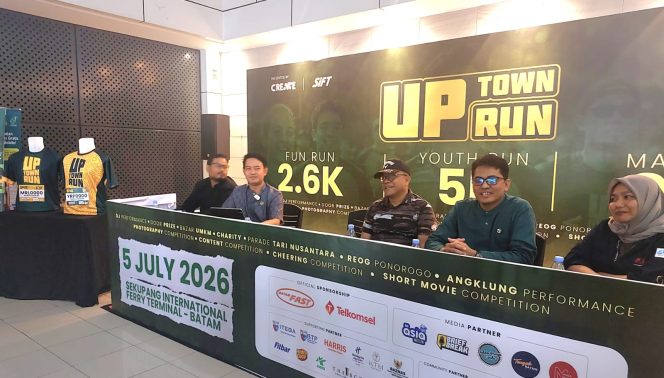 
					UP TOWN RUN 2026 Hadir di Batam, Padukan Olahraga, Budaya, Kreativitas Gen Z dan Aksi Sosial