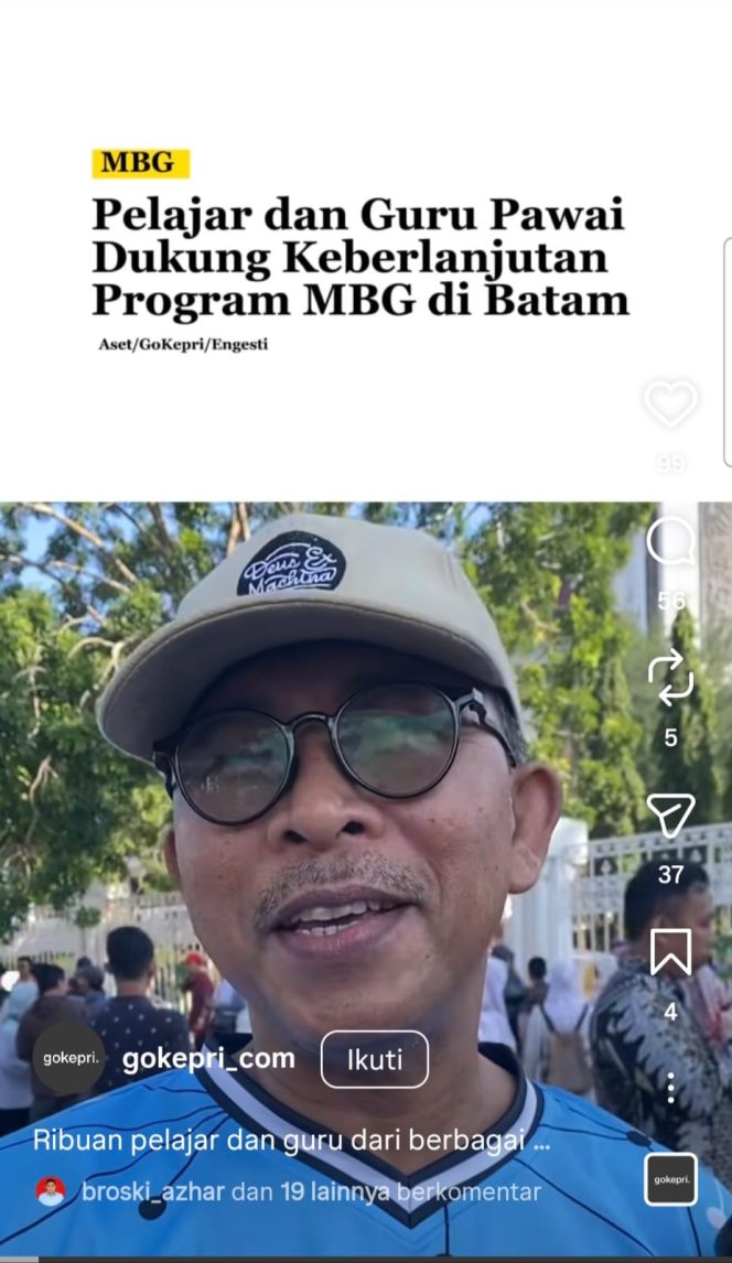 
					Polemik MBG di Kota Batam: Jangan Jadikan Anak sebagai Alat Tarik-Menarik Kepentingan