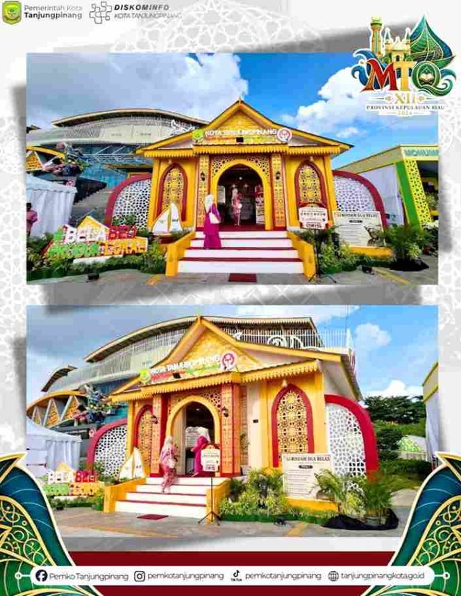 
					Usung Filosofi Ragam Budaya Melayu Islami, Stan Bazar Kota Tanjungpinang Pukau Pengunjung MTQ XII Kepri