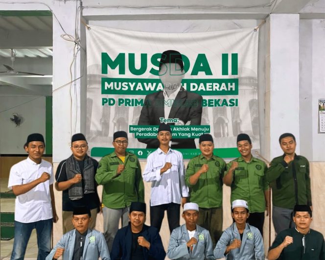 
					Keterangan Foto: Musyawarah Daerah II PD PRIMA DMI KAB.BEKASI Pada, Rabu (01/07/2026) bertempat Masjid Al-Ittihaad Cikarang Utara.