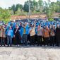 Wakil Gubernur Kepri Nyanyang Haris Pratamura bersama mahasiswa Universitas Raja Haji (UMRAH) peserta KKN Gelombang II Tahun 2026, Sabtu (1/8/2026). 