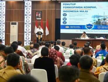 Rakor Forum Koordinasi Pimpinan Daerah (Forkominda) Regional Sumatera Tahun 2026 digelar di Kantor BP Batam, Kota Batam, Rabu (12/8/2026). 