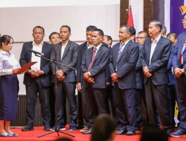 Wakil Wali Kota Batam, Li Claudia Chandra, melantik Badan Pengurus IPMB periode 2026-2030 di Golden Prawn, Bengkong, Selasa (4/8/2026). 