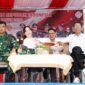 Wali Kota Batam, Amsakar Achmad, bersama Wakil Wali Kota Batam, Li Claudia Chandra, menghadiri gladi bersih upacara HUT ke-81 RI di Dataran Engku Putri, Batam Centre, Minggu (16/8/2026). 