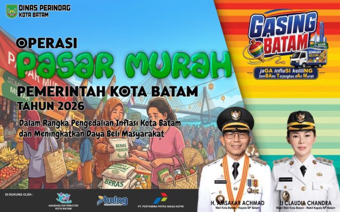 
					Pemko Batam menggelar operasi pasar murah 15-17 September 2026.