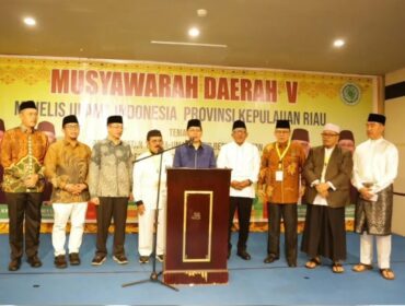 Musda V MUI Kepri, KH Imran Effendy Hasibuan Terpilih Jadi Ketua MUI Kepri.