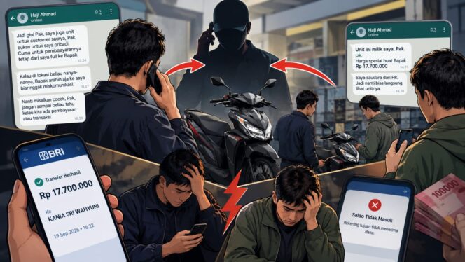 
					Haji Ahmad Diduga Perdaya Penjual dan Pembeli dalam Modus Segitiga Motor